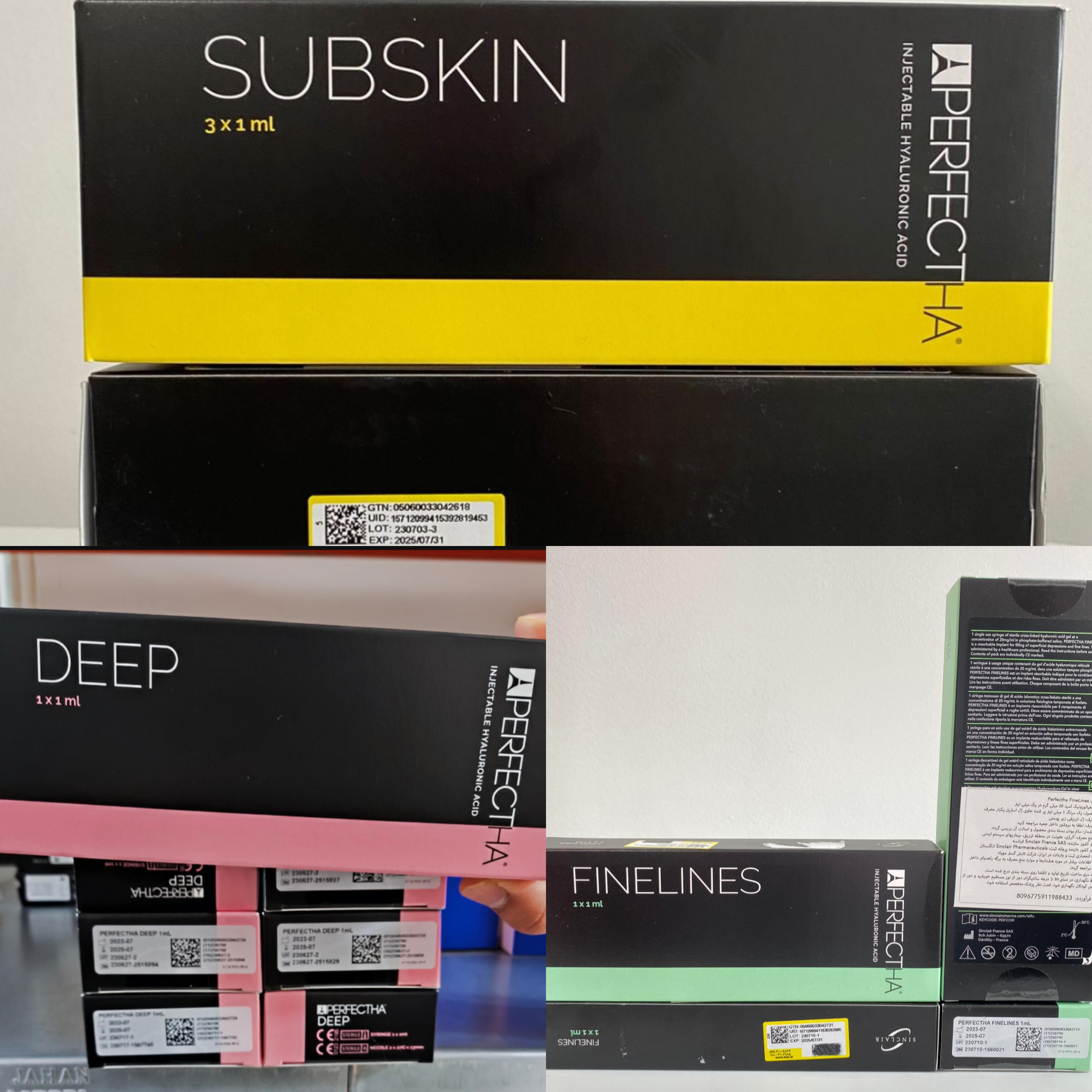 انواع فیلر پرفکتاساب اسکین زاویه و گونه